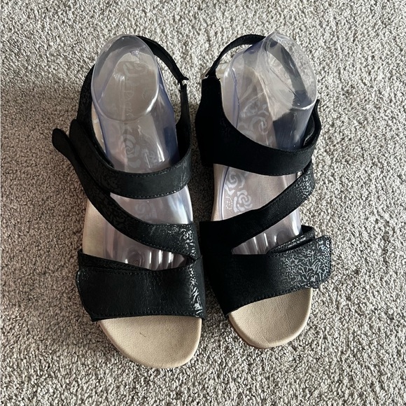 New Propét Women's 11 M Black Millie Open Toe Wedge Strappy Sandals - Picture 4 of 7